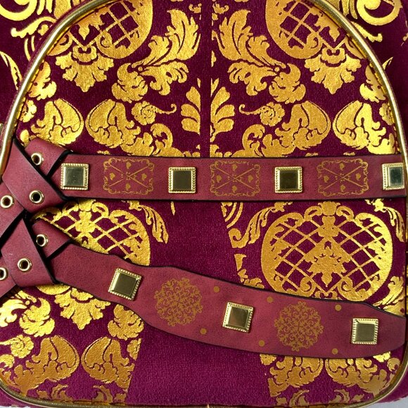 NWT Loungefly Game of Thrones GoT Cosplay Joffrey Mini Backpack Burgundy Gold - Picture 4 of 17